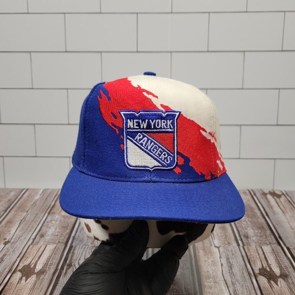 Logo Athletic New York Rangers Vintage Splash Wool Blend Adjustable Snapback Hat